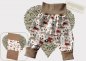 Preview: Fabric cuttings DIY sewing kit baby pants reindeer French terry and cuffs